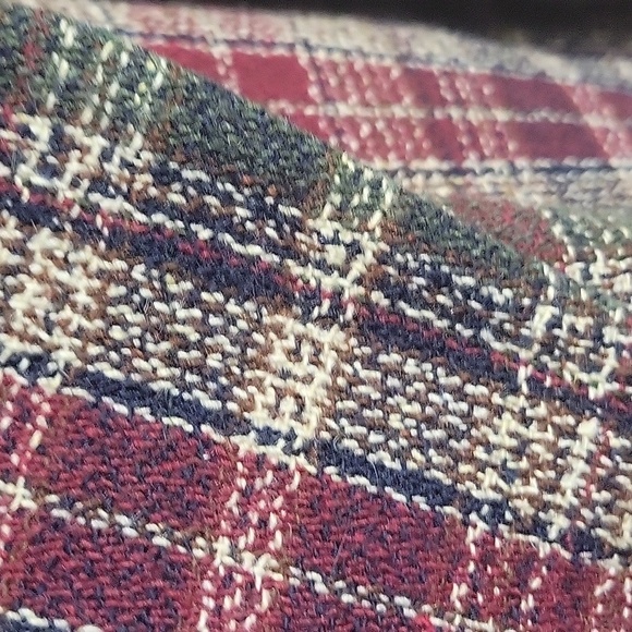 Vintage White Stag Heritage Plaid Textured Wool Blazer - Picture 5 of 7